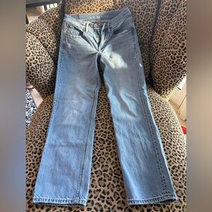 American Eagle Outfitters Light Blue Straight Leg Size 2 Jeans